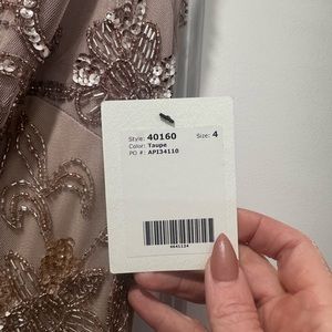 Adrianna Papell Taupe size 4 dress. Never worn, never altered.
